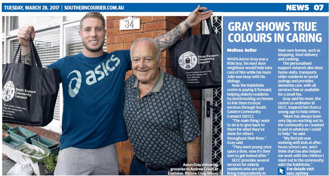 Aaron Gray pays it forward
