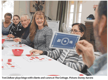 The Mayor visits The Cottage