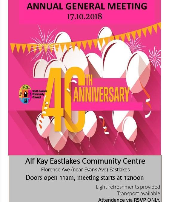 Annual General Meeting 17th Oct 18