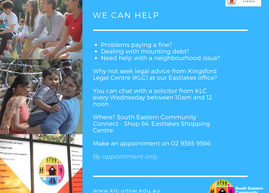 UNSW legal centre helps Eastlakes locals with free advice