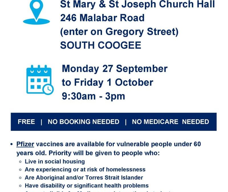 South Coogee vaccination clinic extended for another week