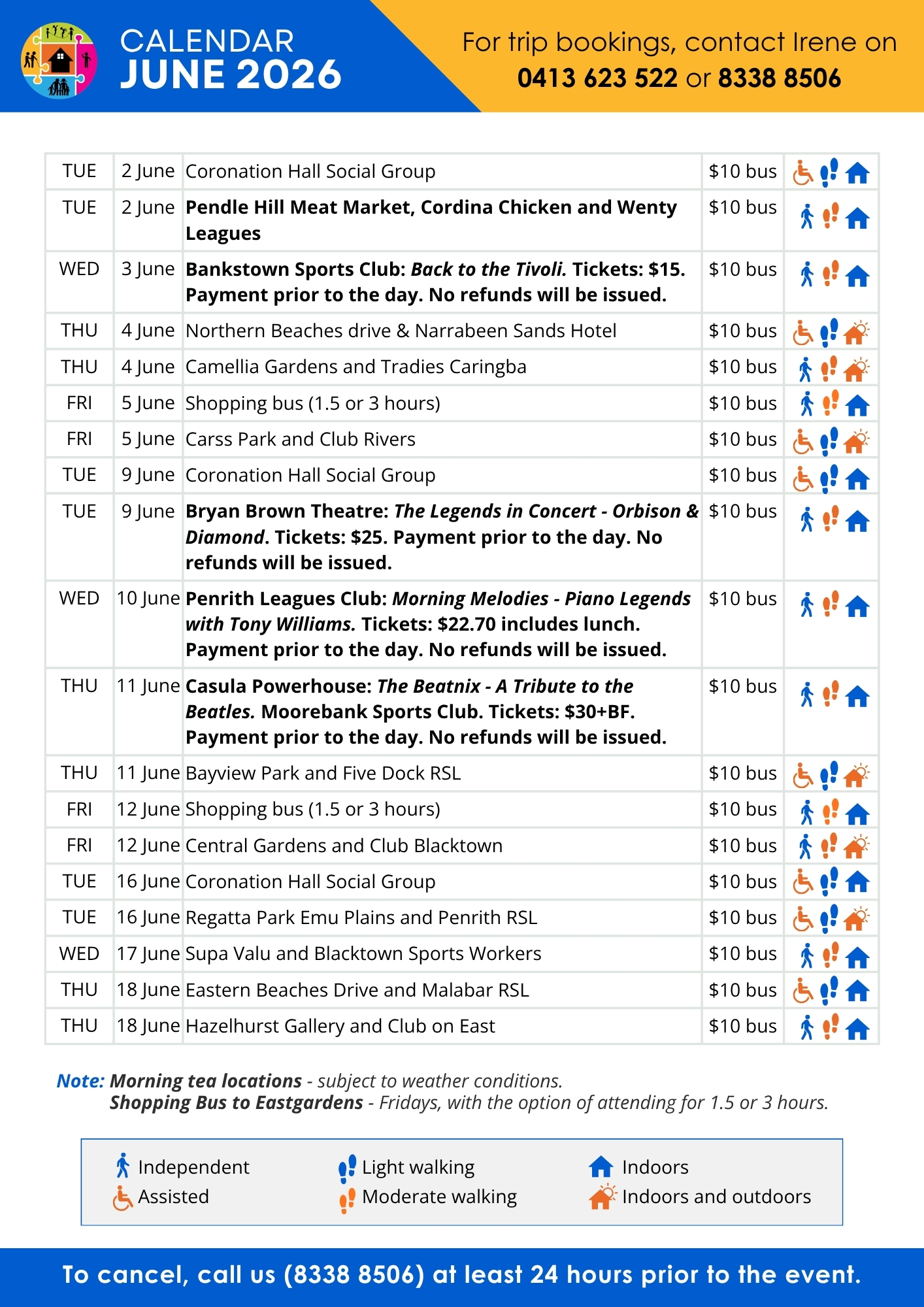 Seniors Bus Trips Sydney by SECC - June 2026 3