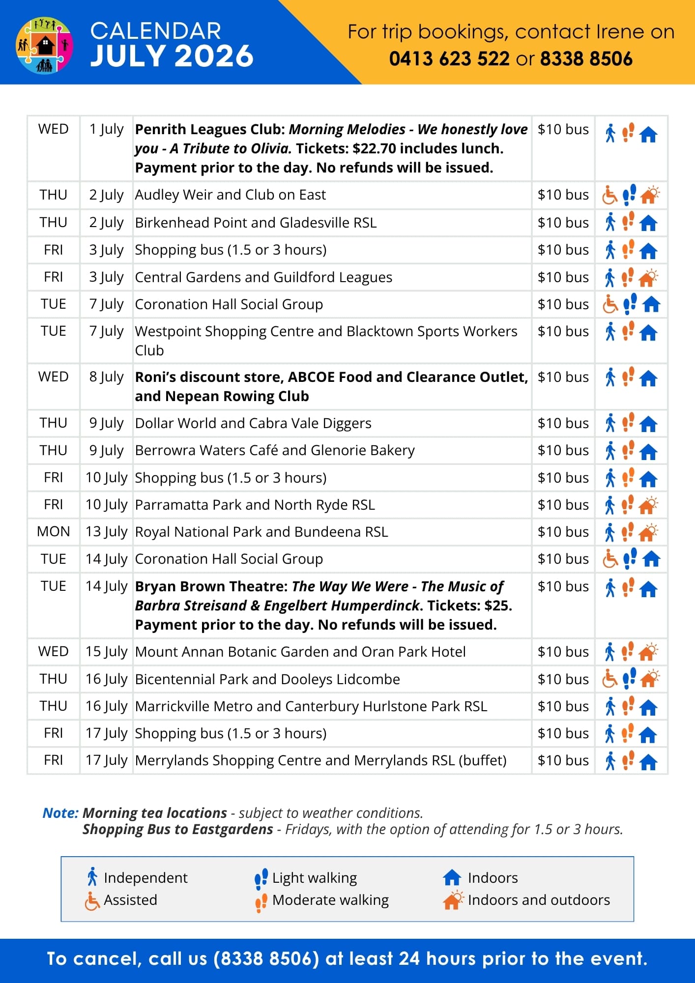 SECC Seniors Bus Trips in Sydney - July2026-3